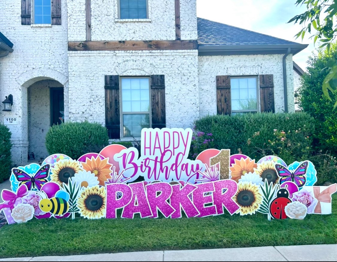 Happy birthday sign